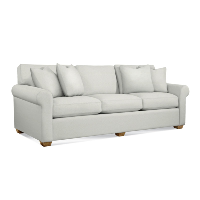 Bedford Upholstered 98'' Sofa, Blue Buffalo Check; 0120-61, Havana 