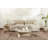 Coffee Table Set (2 Pieces), Travertine Beige, 90 x 30 x 60 cm & 85 x 35 x 30 cm, 100% Melamine Coated Particle Board, Thickness: 0 cm, Modern Marble Design-1338000443