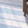 Tapis turquoise / blanc Aariz
