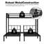 Lit superposé triple en métal détachable Lit superposé simple en métal de 91,7 po x 78,74 po x 33,86 po Lit superposé supérieur noir pour lit simple TG Lit superposé inférieur pour lit simple Structure silencieuse