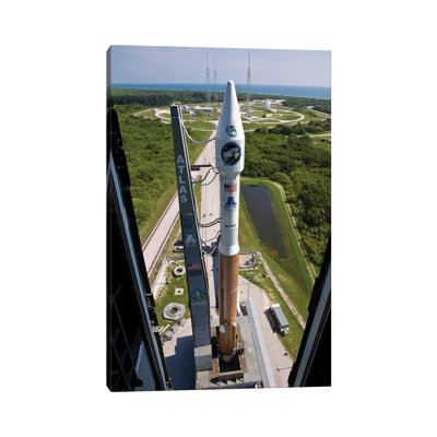 An Atlas V Rocket on the Launch Pad at Cape Canaveral Air Force Station, Florida 1 Piece Wrapped Canvas Wall Art