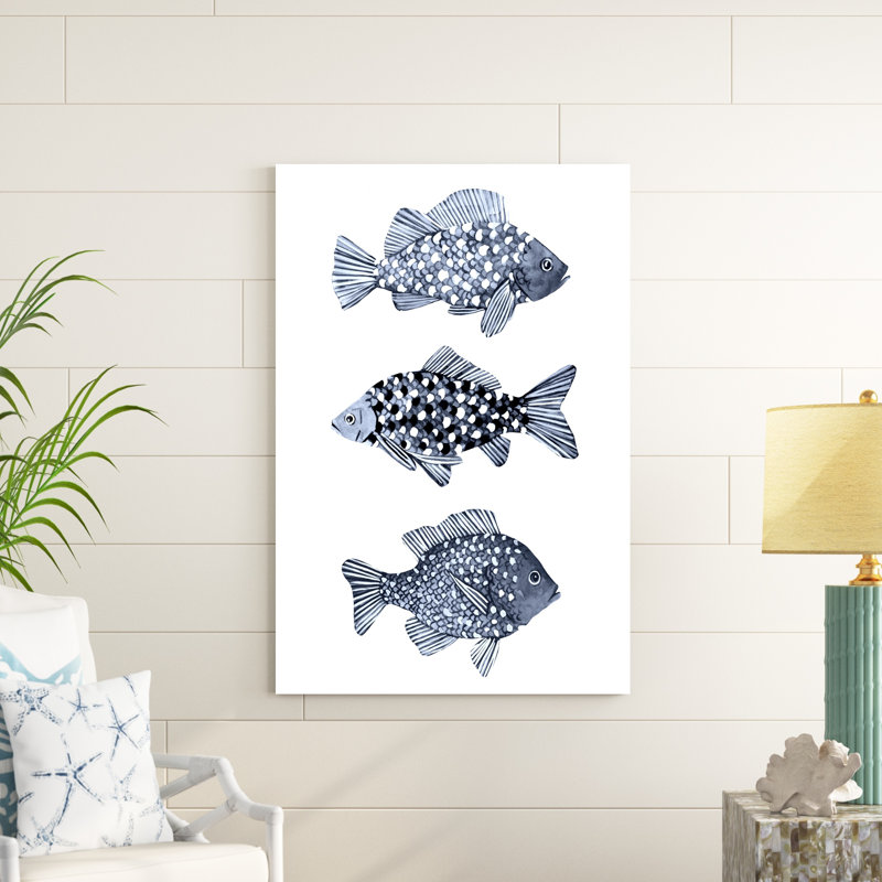 Poisson bleu I, H 48 po x l 32 po x P 1,25 po