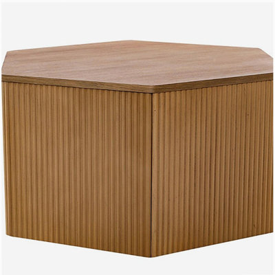 Fluted Hexagon Coffee Table