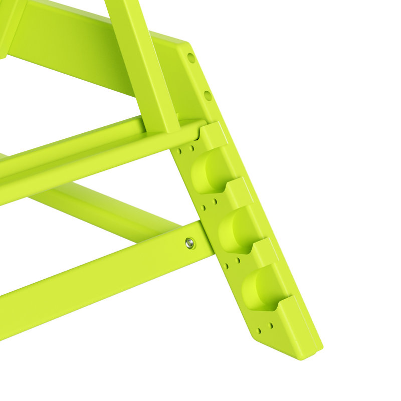 Chaise longue inclinable longue de 78,2 po avec table Laguna, Lime