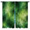 Rideaux vert obscurcissant à texture abstraite et obscurcissant - 2 panneaux