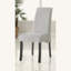 Ensemble de 2 chaises d'appoint rembourrées en velours, gris et noir