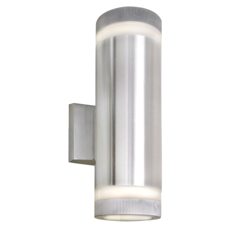 McElhattan Wall Light, Brushed Aluminum, 50W R20 Medium Base Incandescent