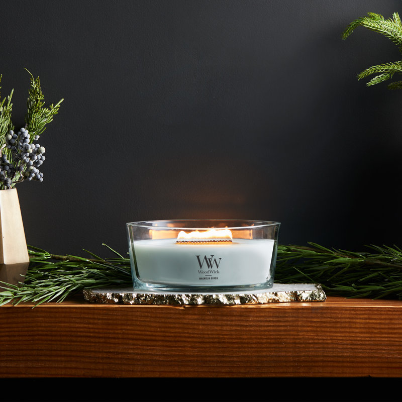 Bougie WoodWick® Chai Ellipse, Bleu moyen