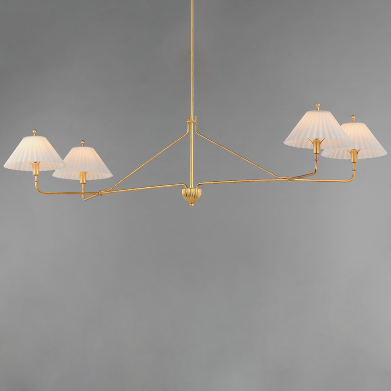 Luminaire suspendu pour îlot de cuisine 4 lumières Gazania