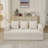 Chenille Convertible Sofa Bed: Foldable Mattress Couch, Floor Lounge, Armrest Support-299494758