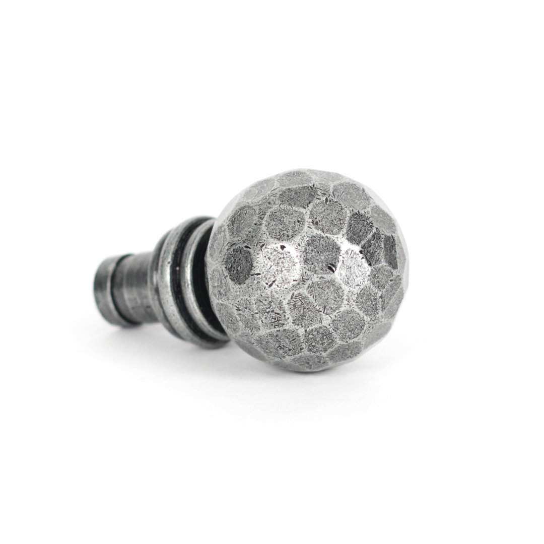 Hammered Ball Curtain Finial