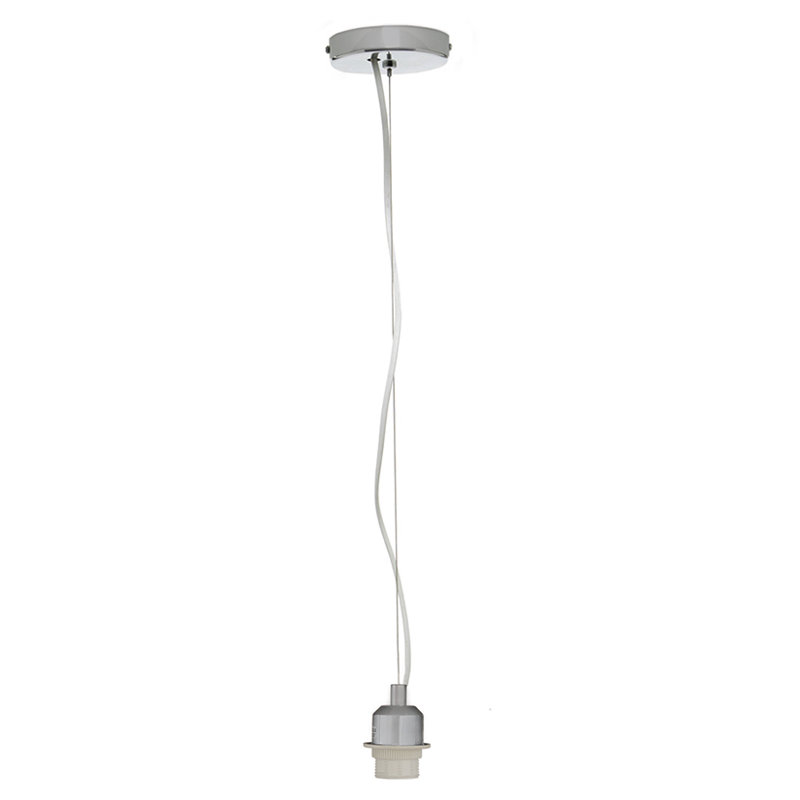 Latifah 1 - Light Bulb Pendant, Shiny Chrome