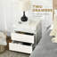 45cm W Engineered Wood Bedside Table