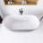 59 In. X 30 In. Acrylic Freestanding Soaking Bathtub In Glossy White With Chrome Reversible Drain