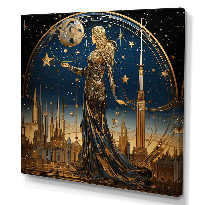Art de l'Islam nuit de l'ascension I - Art mural, Toile tendue, H 30 po x l 30 po x P 1,5 po