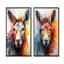Pop Art Donkey Pop II - ensemble de 2 reproductions d'art mural d'âne-102583065-102583059