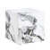 Javanie End Table & Deluxe Marble Sticker Side Table