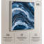 Abstrait bleu azur sur toile, art abstrait bleu sarcelle -424949143-424949162