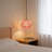 1-light Pink Flower Pendant Light