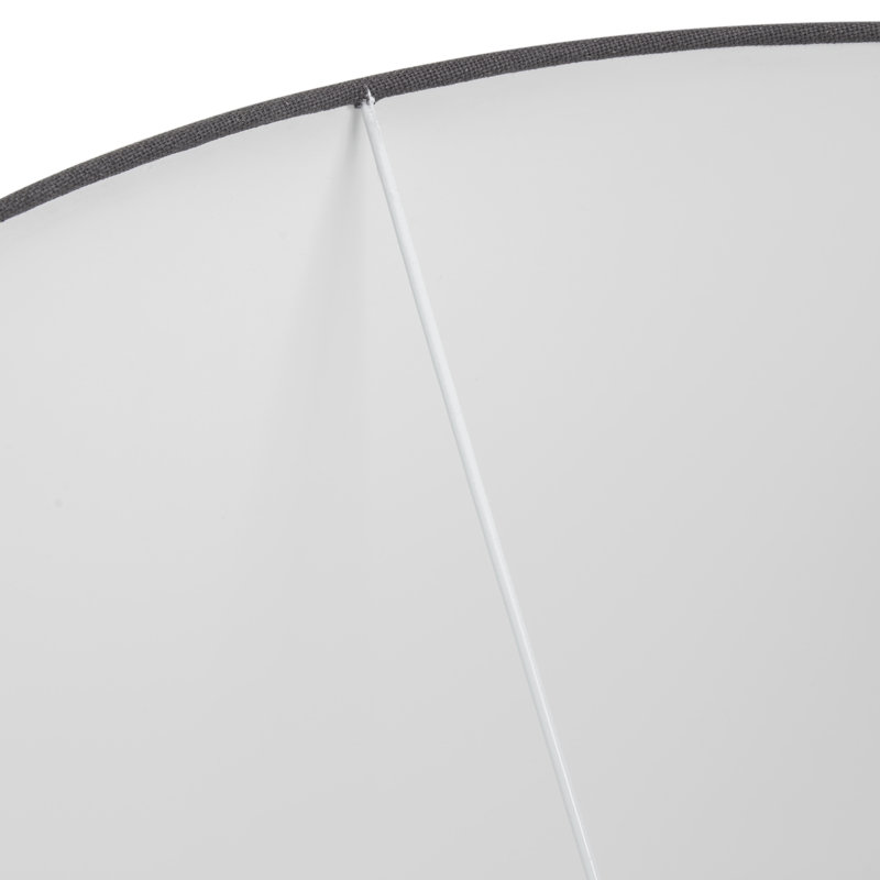 Lorin Cotton Empire Lamp Shade, 22cm H x 29cm W x 35cm D, Grey