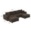 Canapé modulaire moderne en velours côtelé 4 places avec 2 repose-pieds-2016179250-2016179251