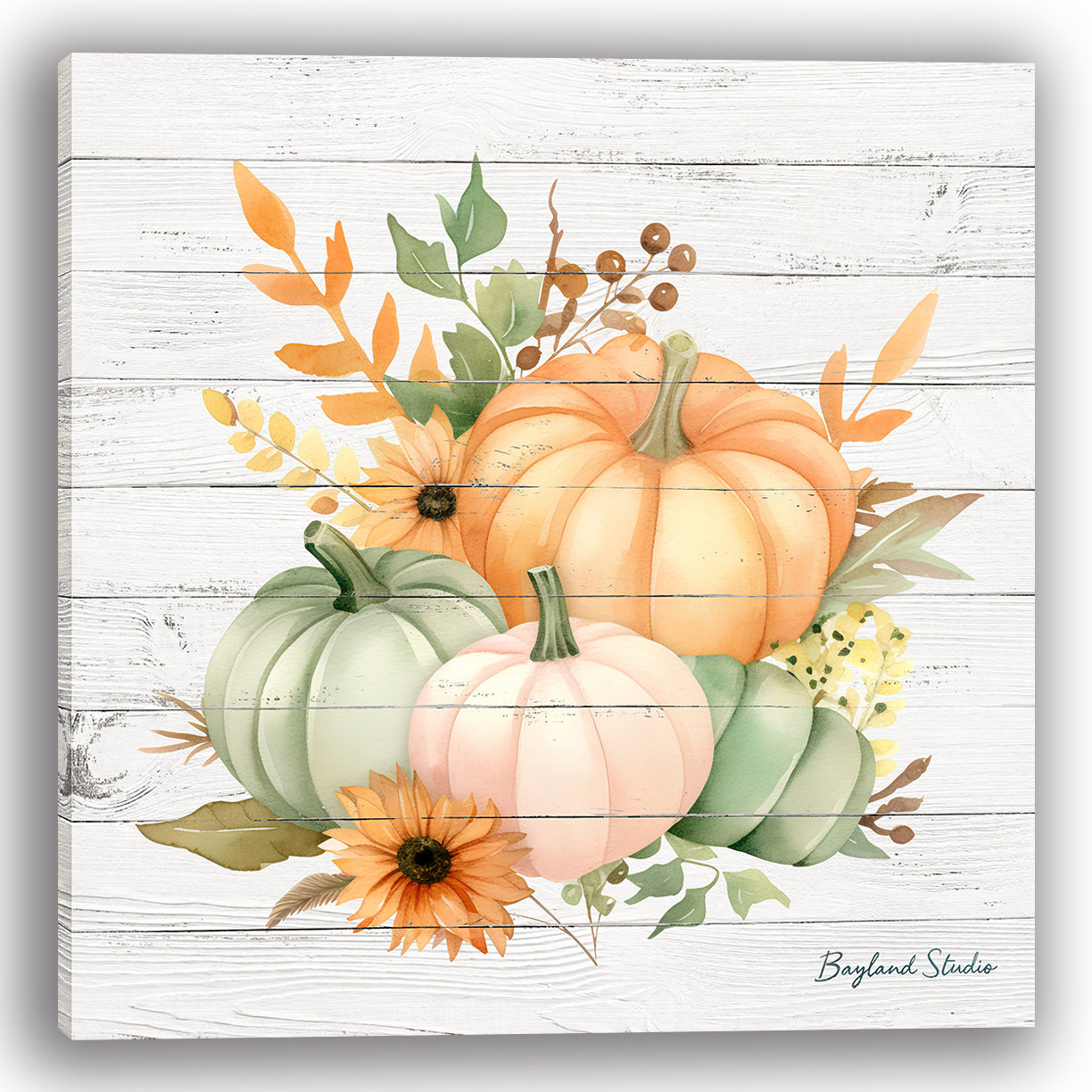 Ophelia & Co. Autumn Garden Gathering Wrapped Canvas Wall Art | Wayfair