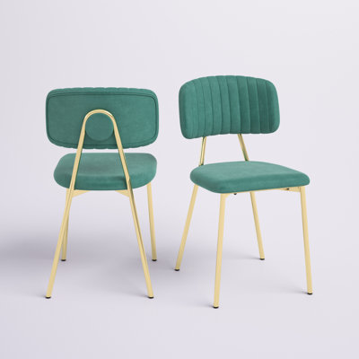 Addington 19'' H Velvet Upholstered Side Chair