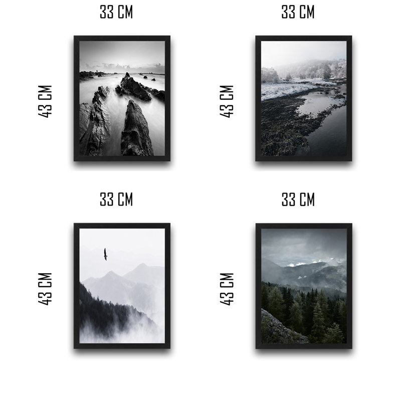 Anonymous - 4 Piece Single Picture Frame Print
