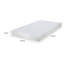 Matelas très grand californien Aysa, mousse à mémoire de forme, polyester blanc, 8 pouces-131278004-131278008