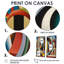 Circular Retro Dynamics II - art mural bleu-49716482-49716490-49716491