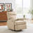 29.9" W Compact Top Grain Leather Power Swivel Rocker Recliner with USB-A and USB-C Charging-1445130723
