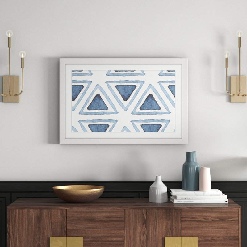 Triangle Inset - Single Picture Frame Print, 61cm H x 91cm W
