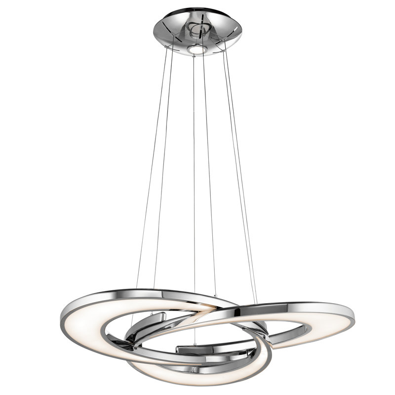 Lustre géométrique 3 lumières unique/relevé Sena