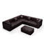 Canapé modulaire en cuir synthétique modulaire 132,5