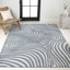 Tapis intérieur / extérieur rayé bleu foncé / crème Amorra-799858823