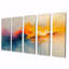 «Dream Yellow Blue Coastal Waves Turbulence I» - art mural, ensemble d'art mural moderne-1250076782-1250076783