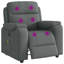  Fauteuil de massage inclinable gris foncé