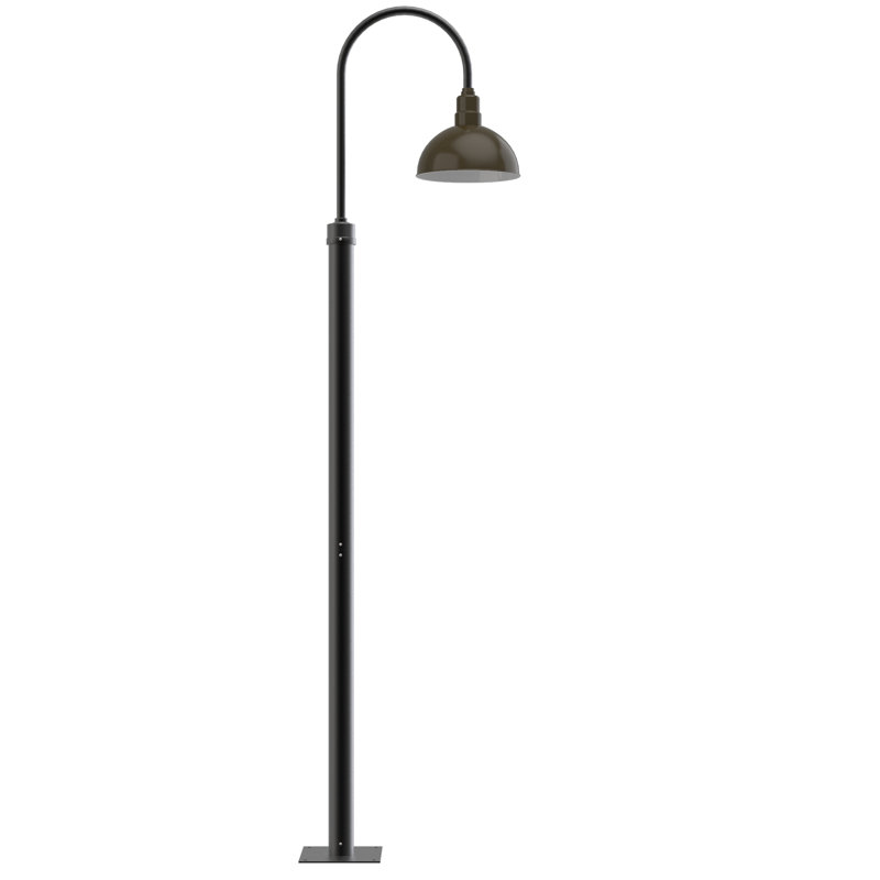 Lampe de poteau blackspot, H 132 po x l 12 po x P 20,5 po, Bronze acajou