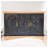 Solid Wood Regal Rustic Sideboard, 6 Compartments, Gold, Ash Black and Brown