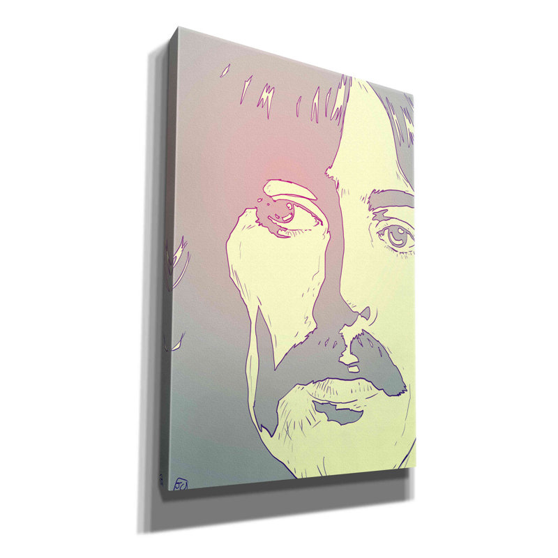 «George» par Giuseppe Cristiano, art mural sur toile, H 18 po x l 12 po x P 0,75 po