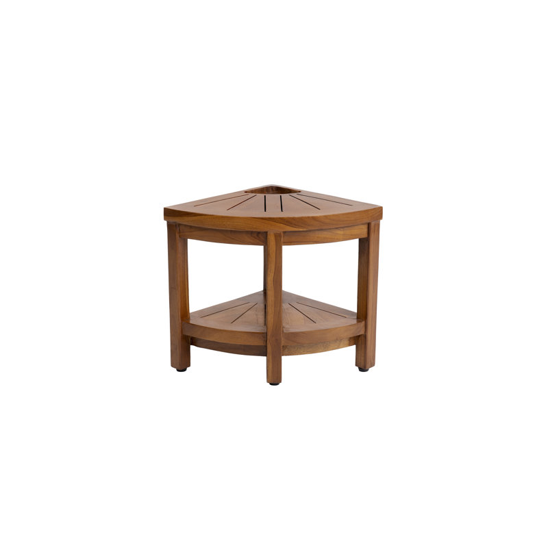 Archippos 12 in. W Teak Shower Bench