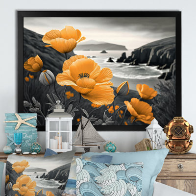 «Yellow Flowers by the Coast III», reproduction sur toile