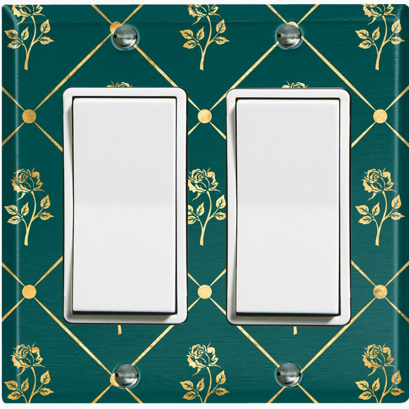 Patterned 2 - Gang Rocker Standard Wall Plate