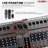 5 Core Audio Mixer 12 Channel DJ Soundboard USB Interface Bluetooth Mixing Console w Repeat Delay +48V