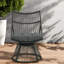 Confortable ensemble de chaises longues de patio en fer et rotin pour la maison