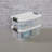 Sterilite Clear Plastic Stackable Storage Bin with White Latch Lid