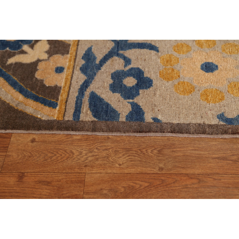 Tapis brun All-Over Gabbeh 8 x 11