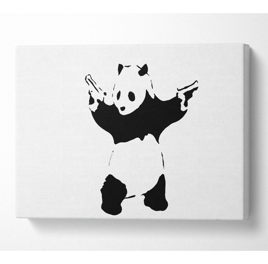 Panda Hold-Up Weiß - Druck