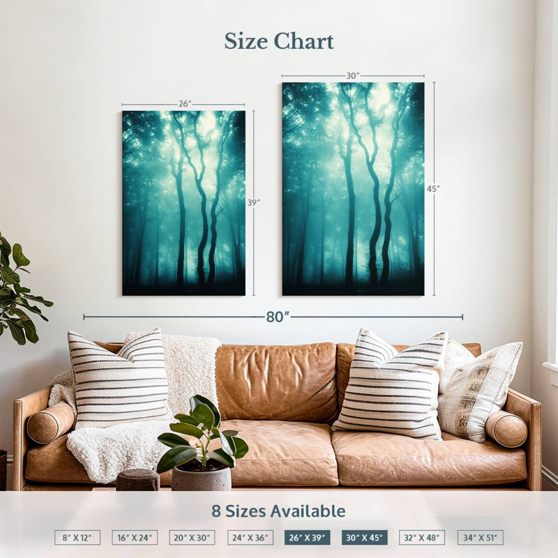 Harnek Blue Light Woods, 39" H x 26" W