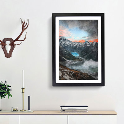 Mount Cook New Zealand - Picture Frame Painting Print